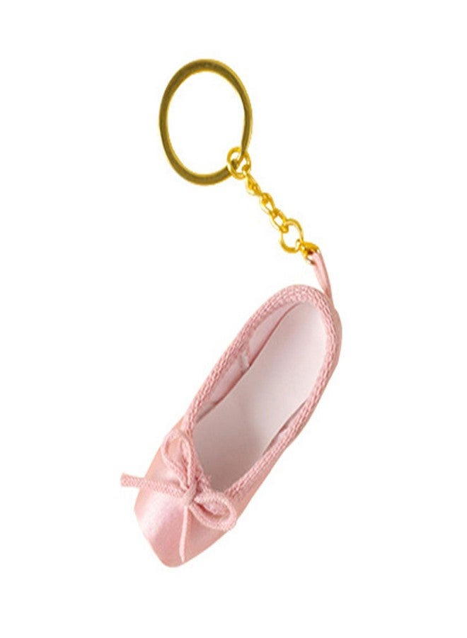 BIBABLYKE Mini Ballet Shoes Keychain Pointe Shoes Keyrings Handmade Pointe Shoe Charm Bag Penddant Gift for Dance Lovers - Image 1